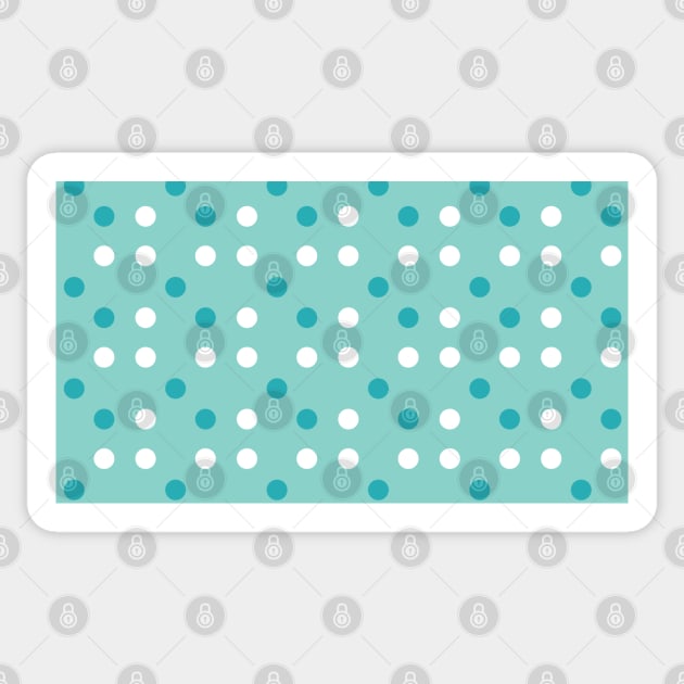 Baby Blue Polka Dots Seamless Pattern 016#001 Sticker by jeeneecraftz